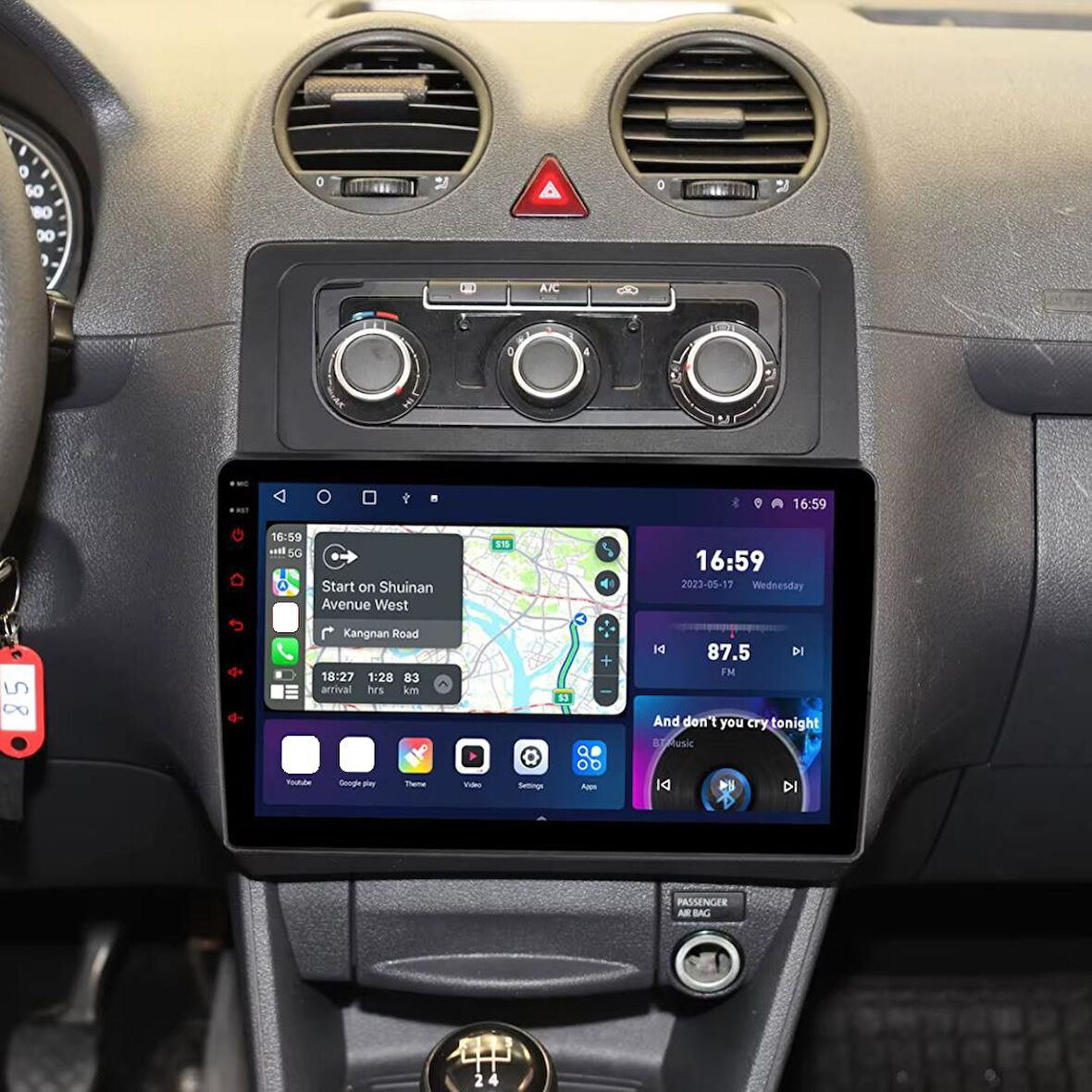 Volkswagen Caddy Dijital Klima Android Multimedya Sistemi 4-64 For-X (2004-2015)