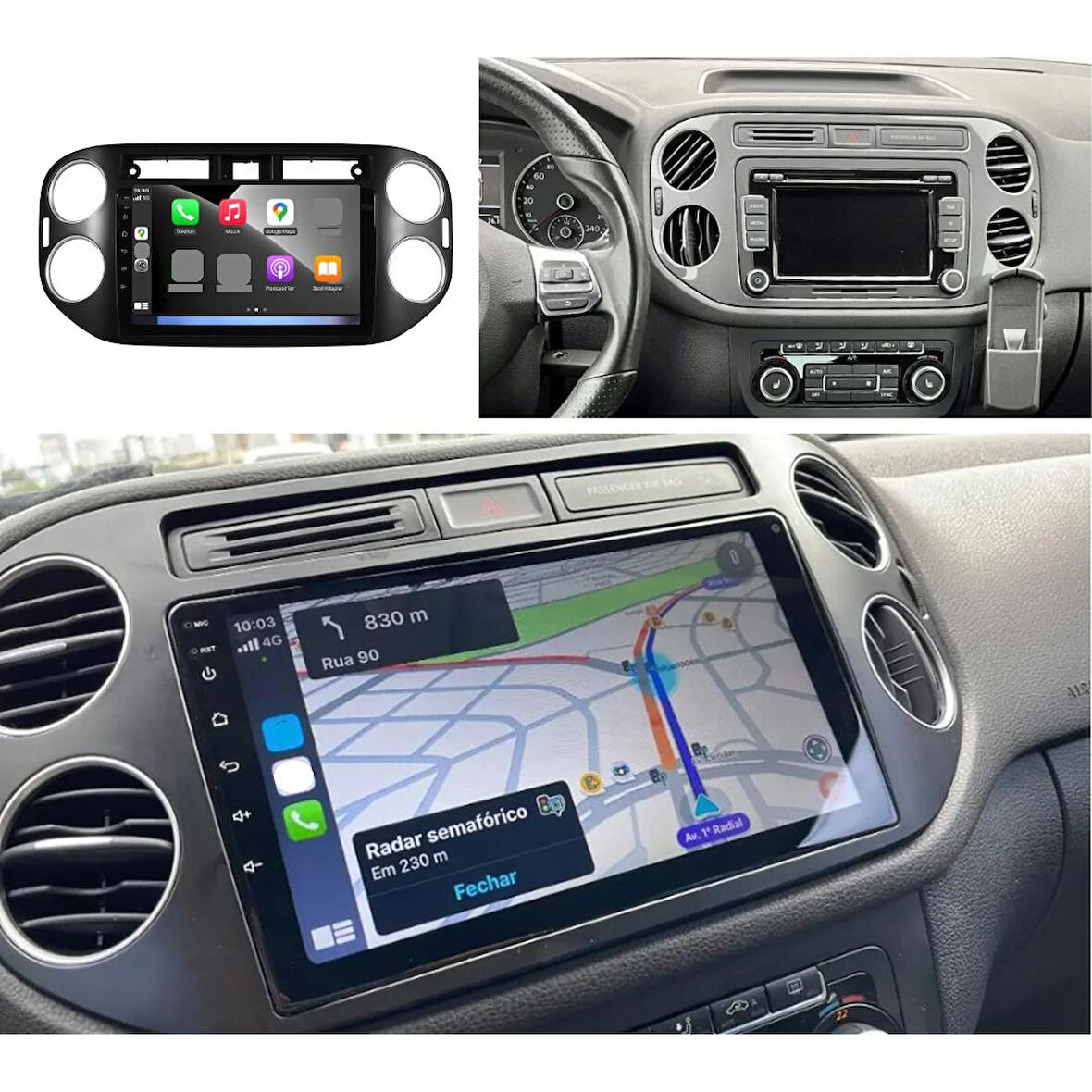 Volkswagen Tiguan Android Multimedya Sistemi 4-64 For-X (2007-2015)
