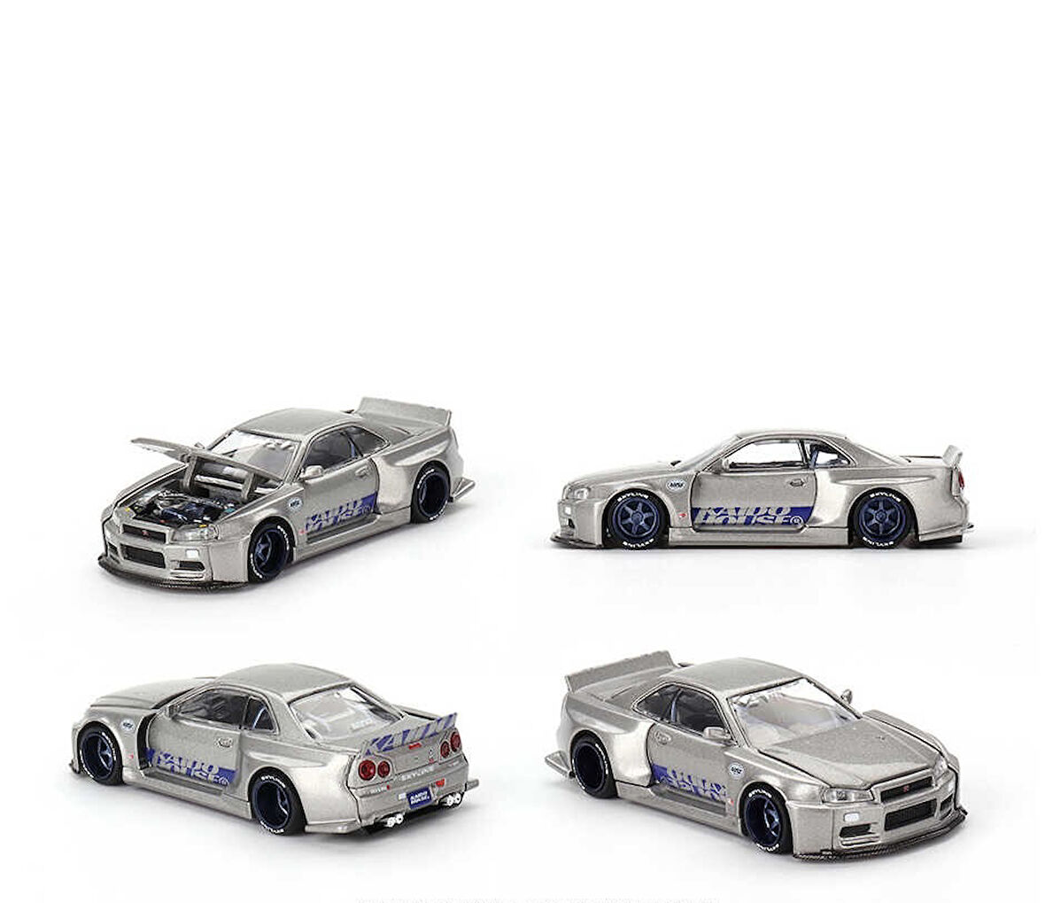 Mini GT KaidoHouse Nissan Skyline GT-R (R34) Kaido Works