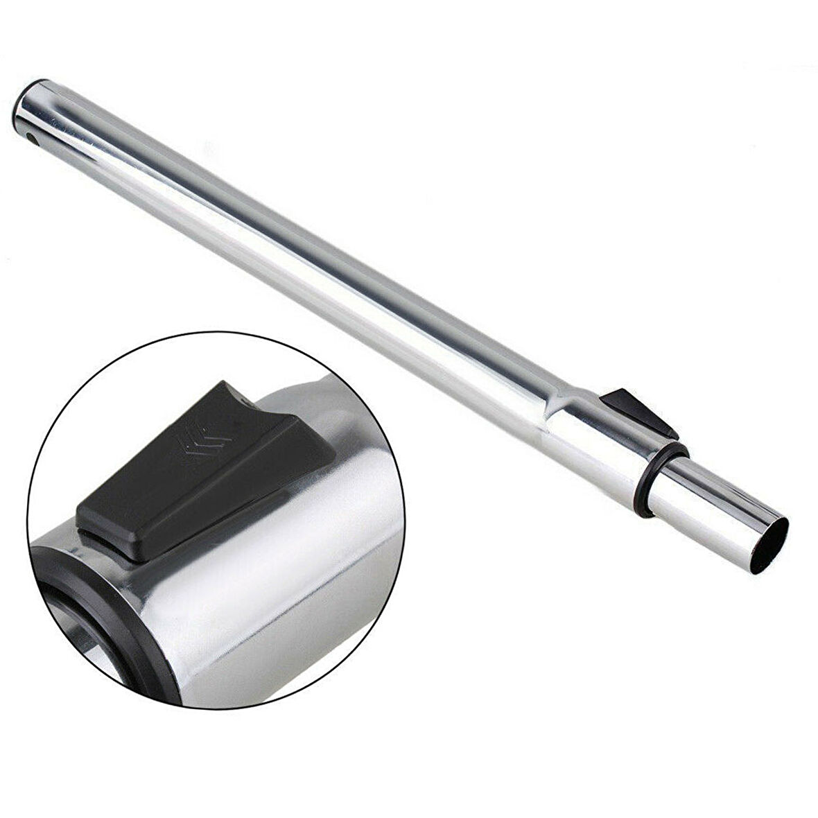 Magic Bags | 32mm Teleskopik Süpürge Borusu | Paslanmaz Çelik | 60-100 cm | Tüm Markalarla Uyumlu