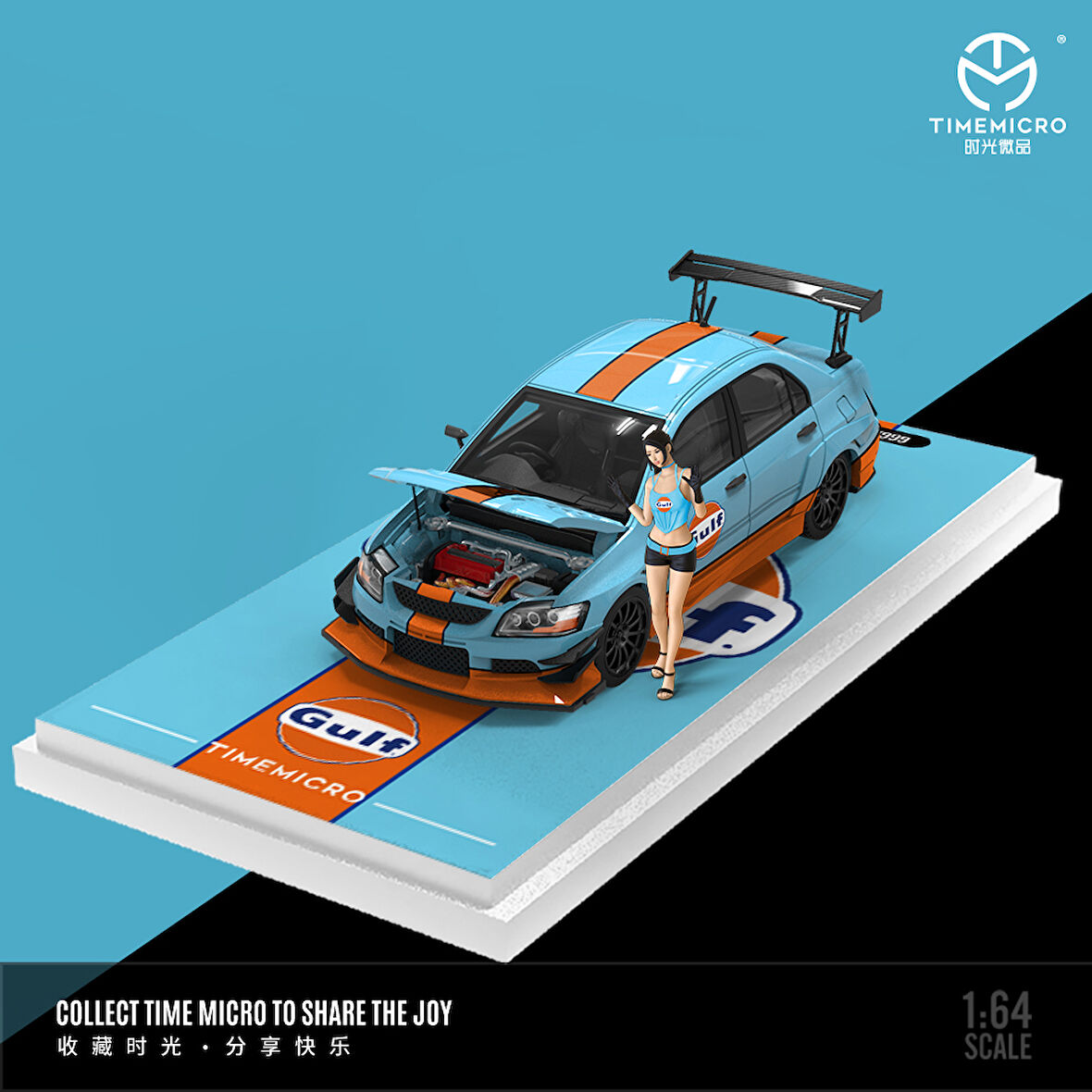 TimeMicro 1:64 Mitsubish EVO 9. Nesil Gulf Oil