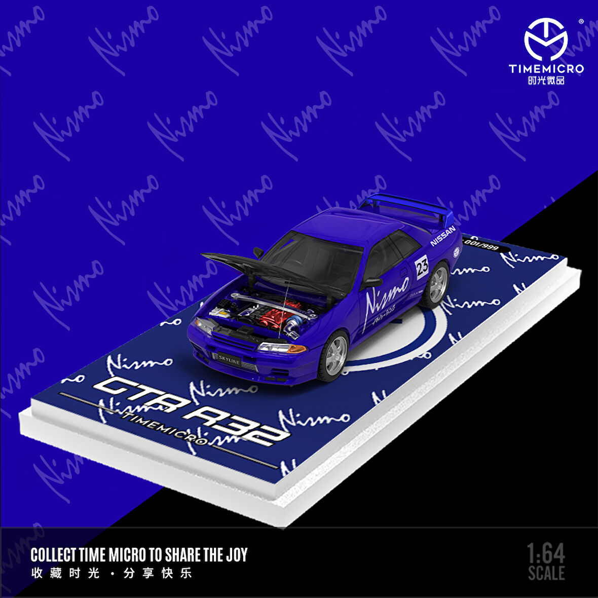 TimeMicro1:64 Nissan GTR R32 Nismo No. 23 Race Car