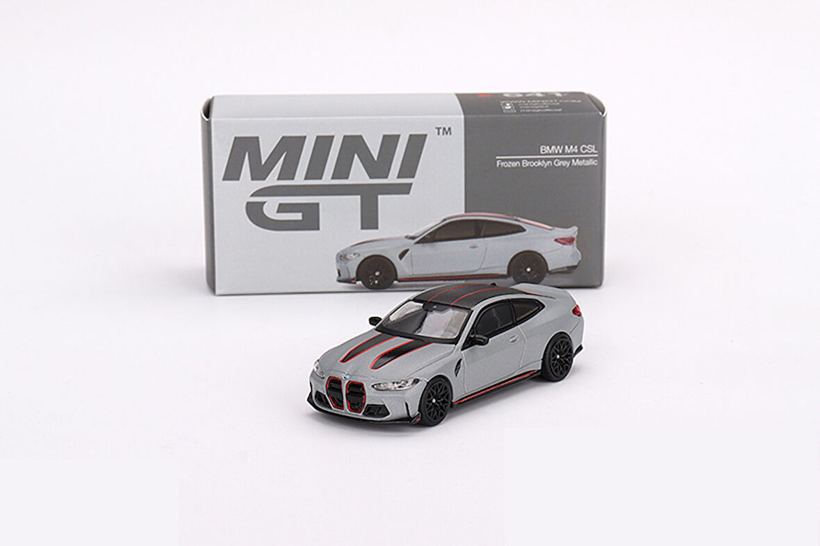Mini GT 1/64 641 BMW M4 CSL Frozen Brooklyn Grey Metallic