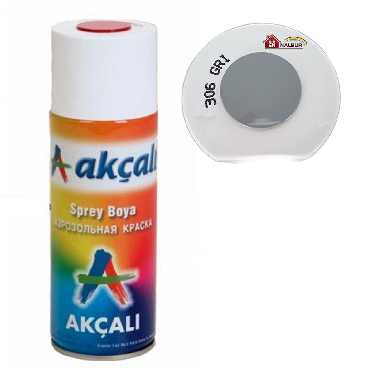 Akçalı Sprey Boya 400 ml 306 Gri