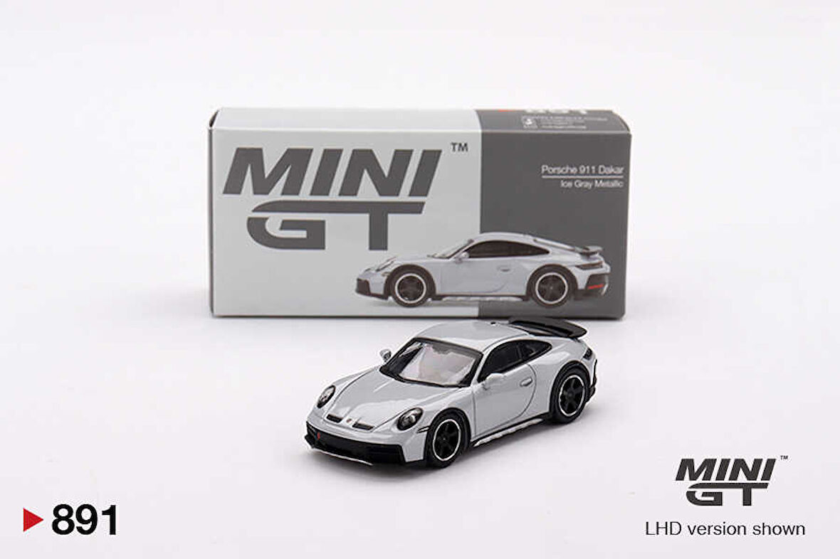 Mini GT 1/64 891 Porsche 911 Dakar Ice Gray Metallic
