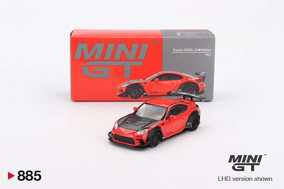 Mini GT 1/64 885 Toyota GR86 LB Nation Red