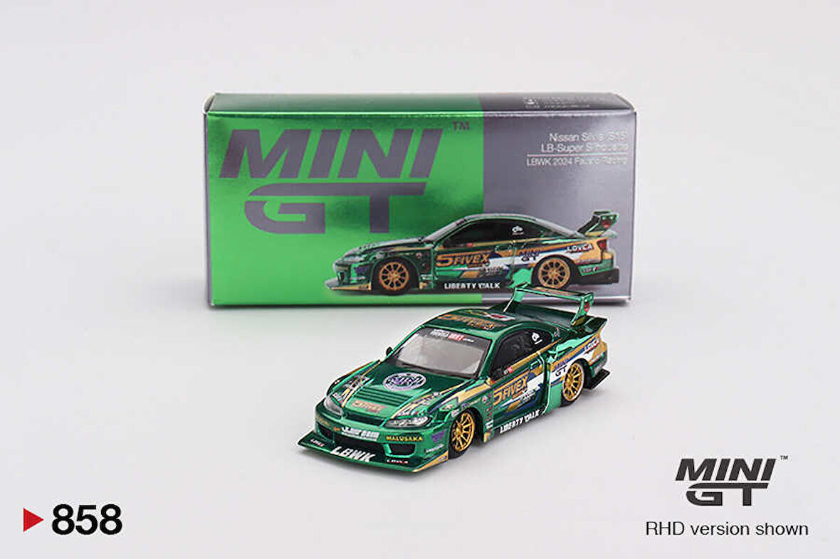 Mini GT 1/64 858 Nissan LB-Super Silhouette S15 SILVIA LBWK 2024 Fausto Racing