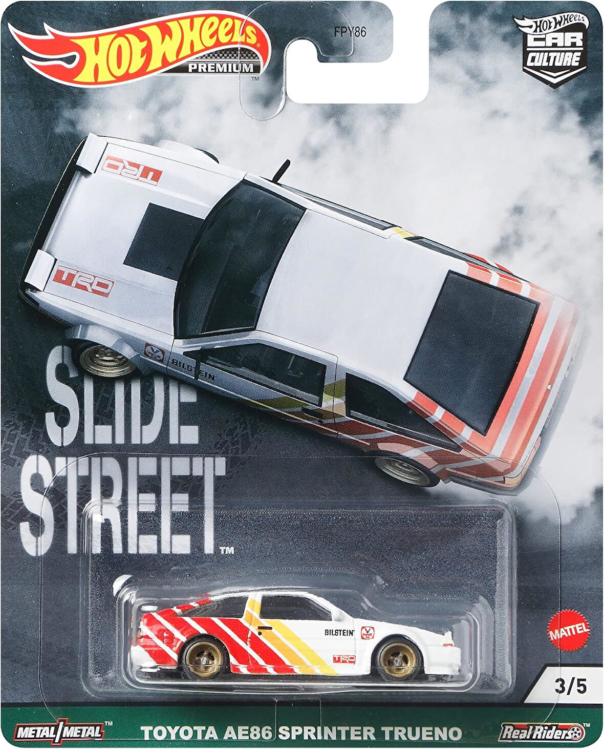 Hot Wheels Premium Slide Street Toyota AE86 Sprinter Trueno