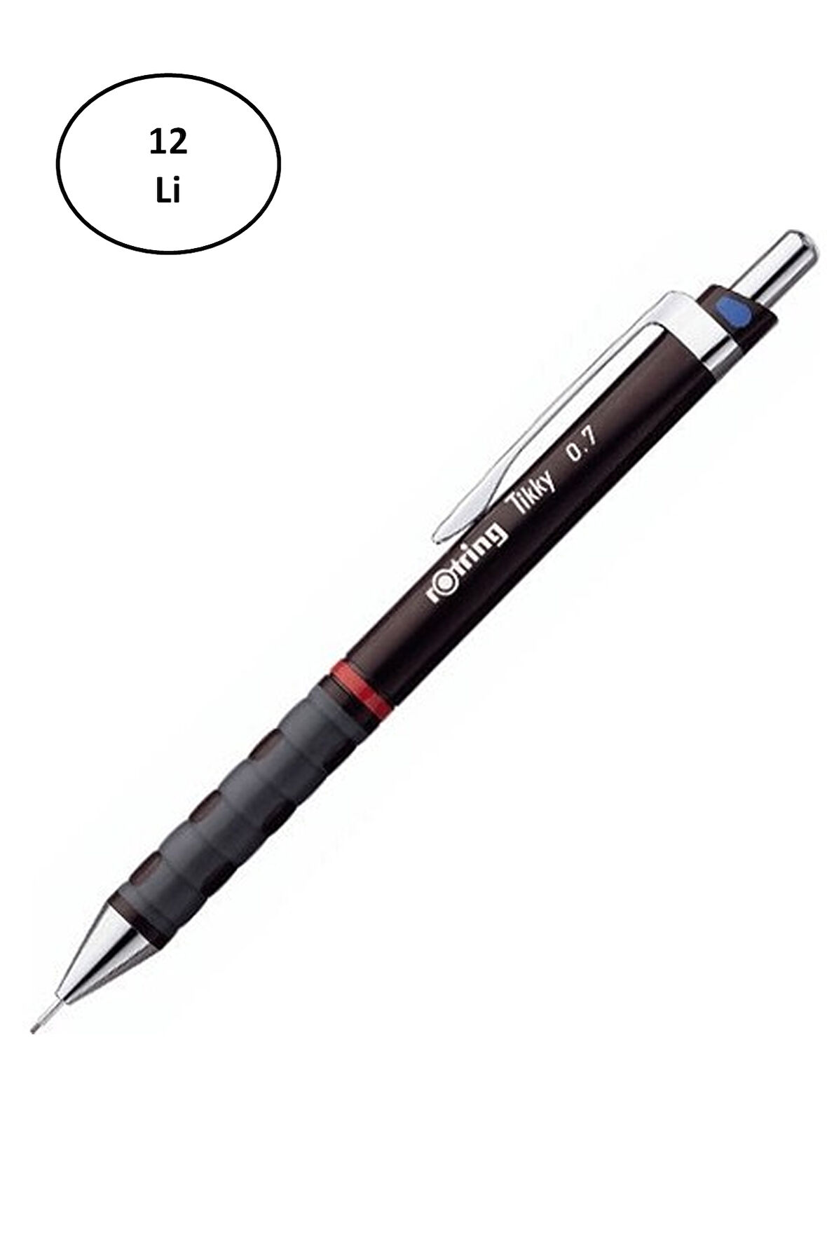 Rotring Tikky II Versatil Bordo 0.7 MM 12'li