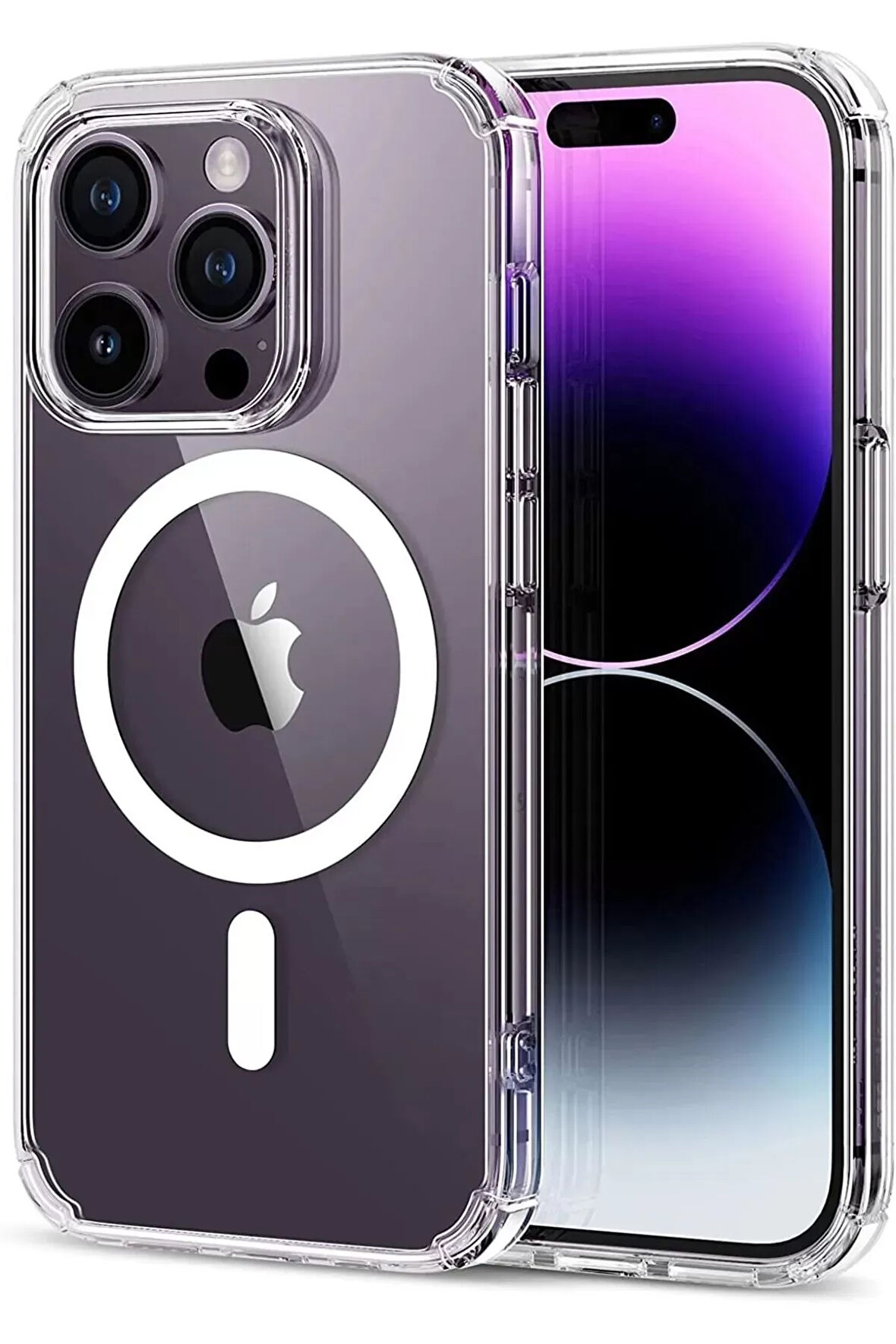  14 Pro Kılıf Kamera Lens Korumalı Magsafe Destekli faf Darbe Emici Sert Kapak