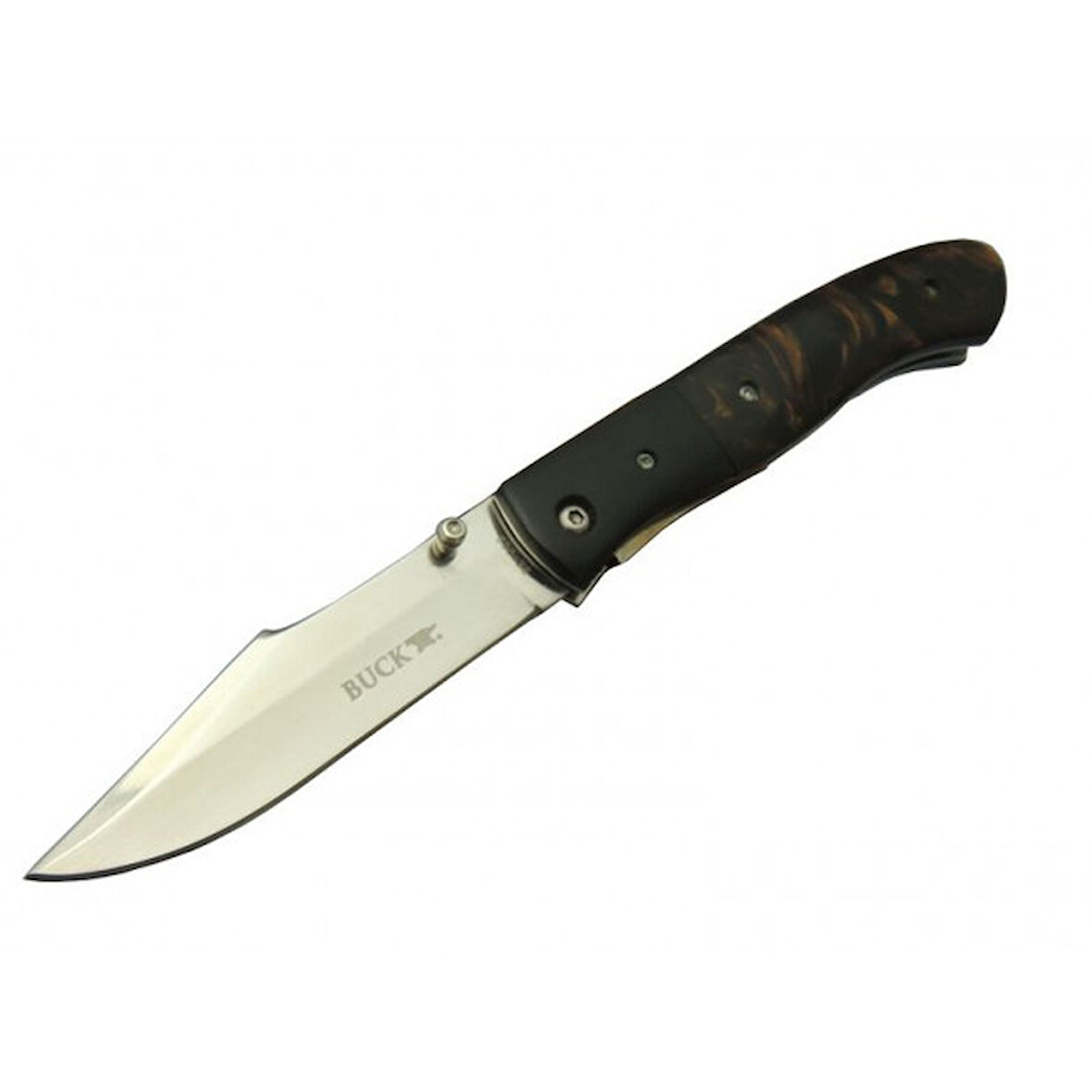 Buck BK-002 Çakı Kahve 23 cm Manuel, Kemerlikli