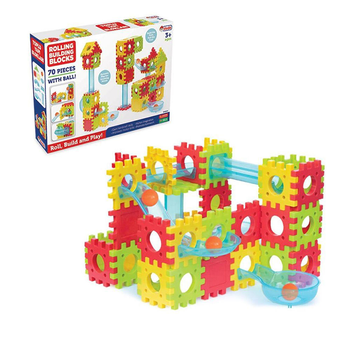 Nessiworld 04044 Toplu Yapı Blokları 70 Parça -Fentoys