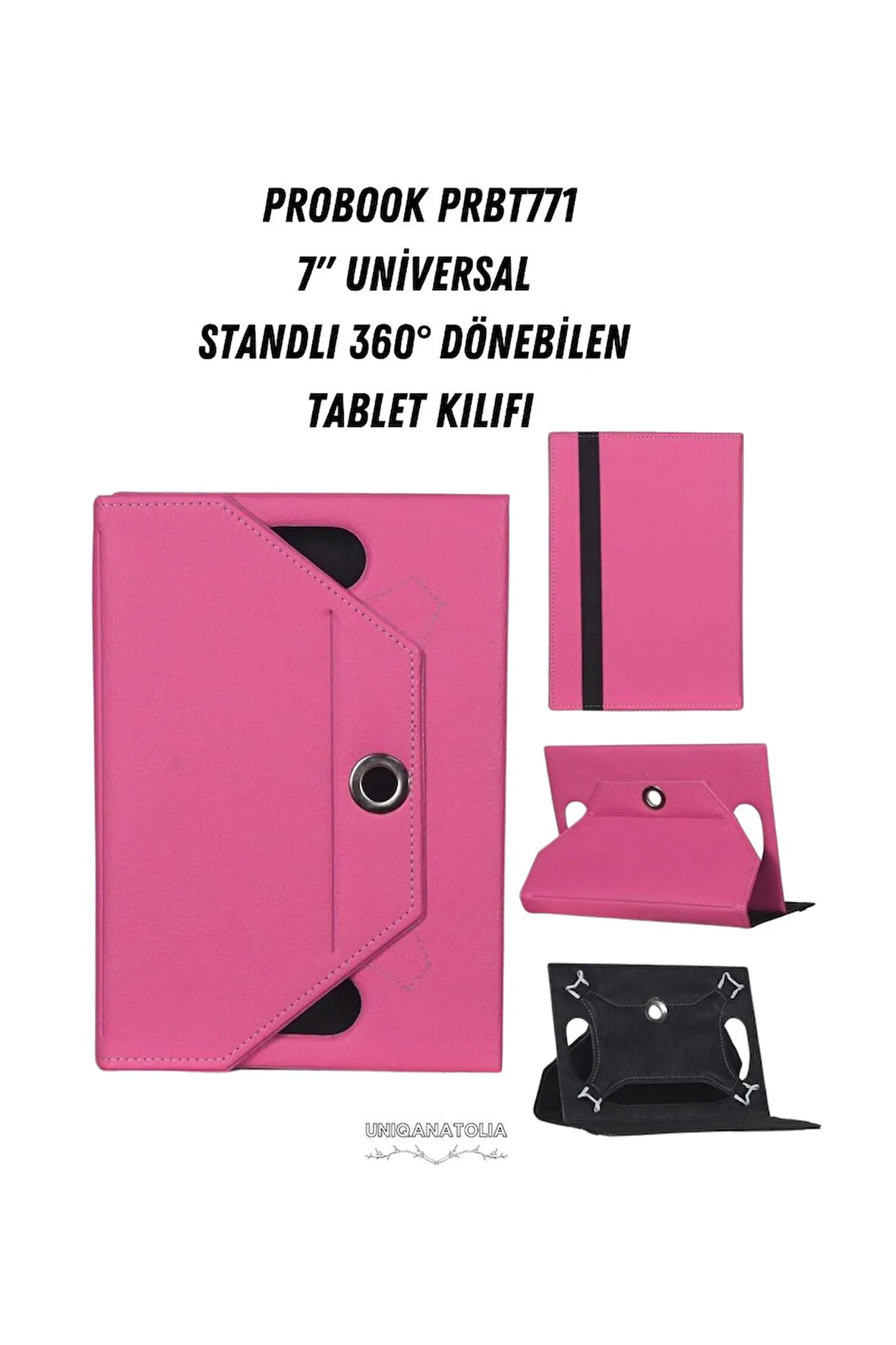 Probook PRBT771 - 7"  Universal Standlı 360° Dönebilen Tablet Kılıfı