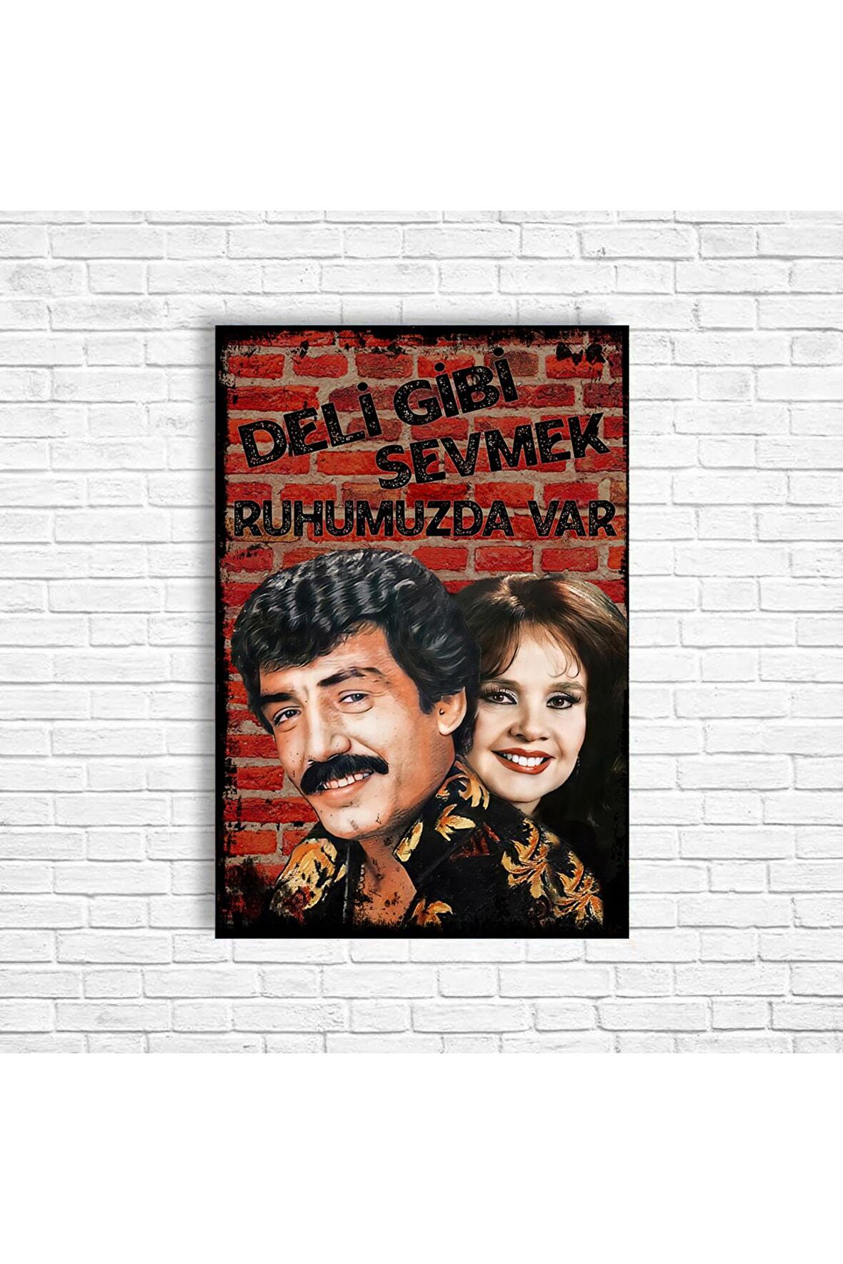 Müslüm Gürses Retro Ahşap Poster