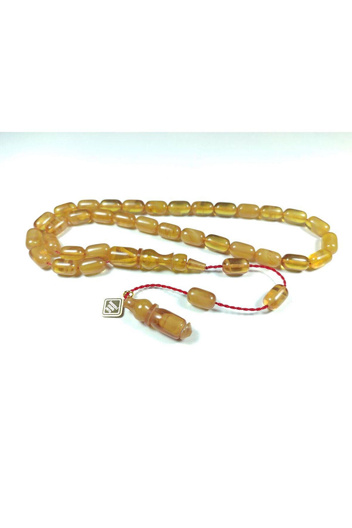 İskeçeli Cemil Usta İşi İmzalı Sıkma Kehribar Sertifikalı No 3849