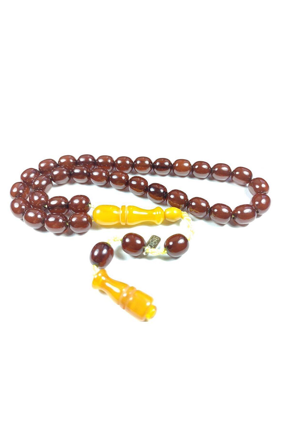 Muhammed Dabbas Usta İmzalı (İmzası Gümüştür) Sıkma Kehribar Sertifikalı 3741