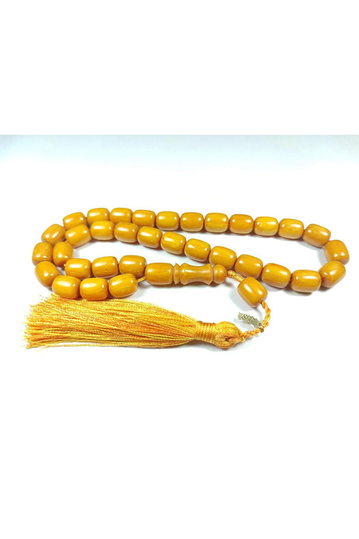 Ebu Zeyn Usta İmzalı Mühürlü Sıkma Kehribar Sertifikalı No 3706