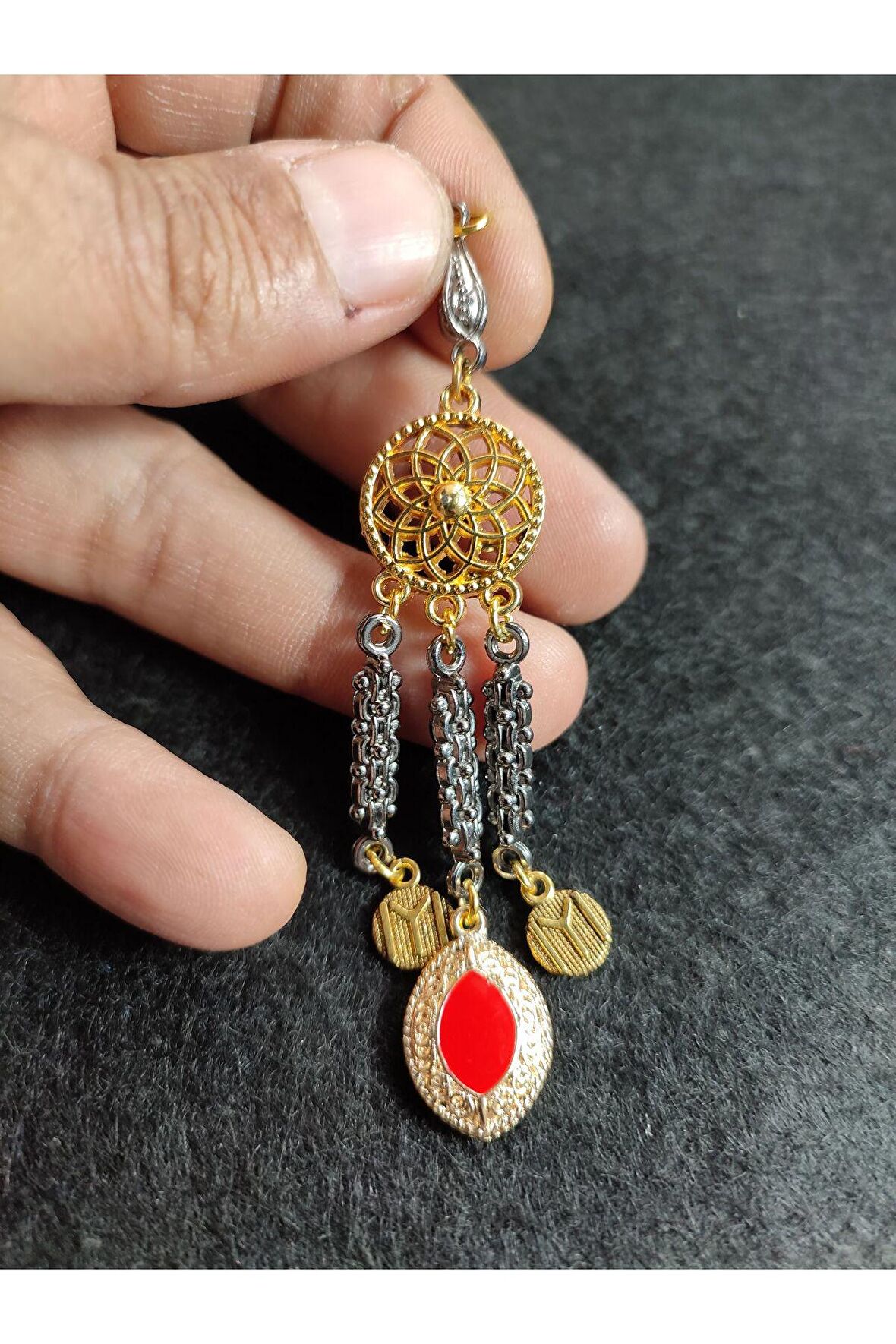 Alman Gümüş Tesbih Püskülü