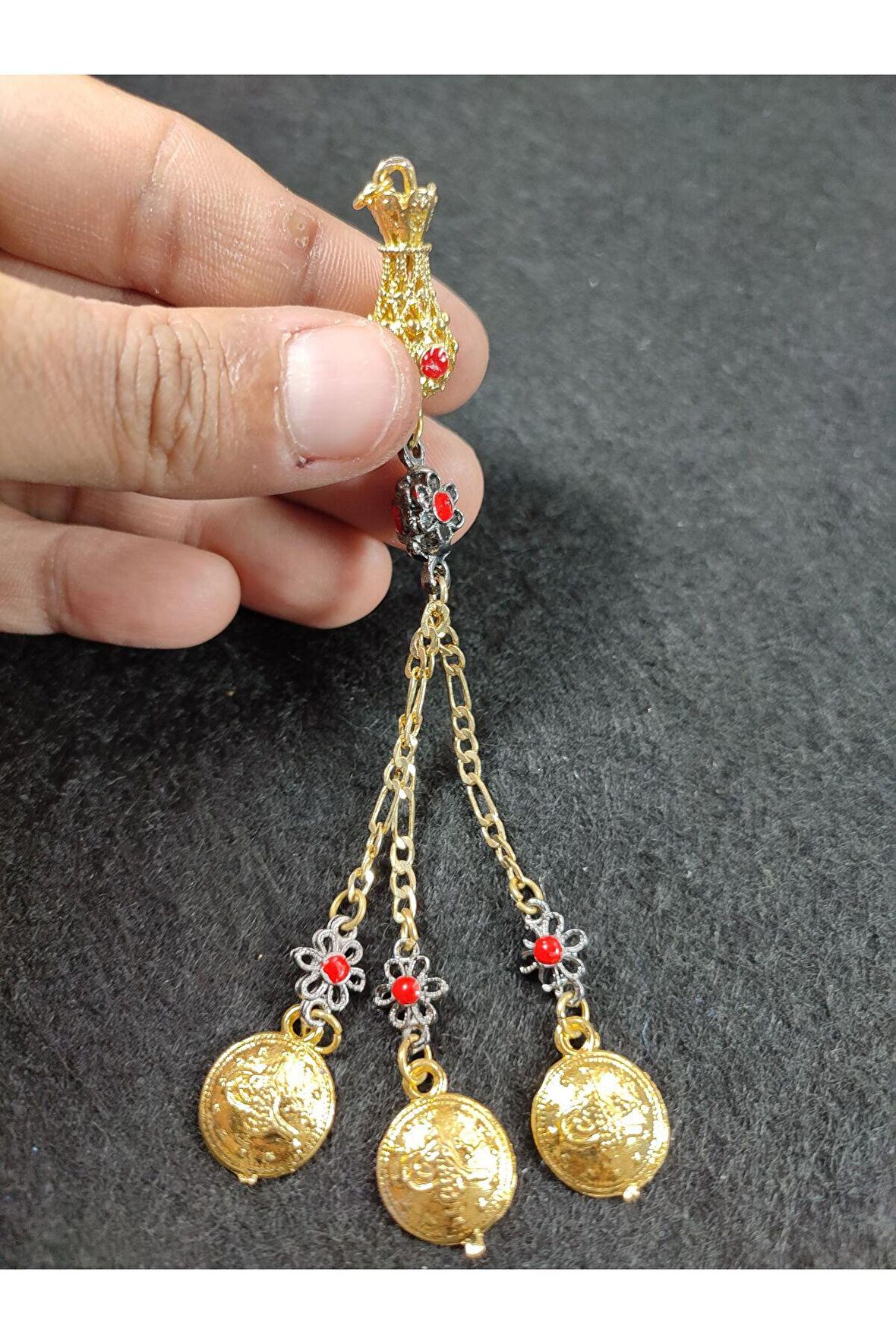 Alman Gümüş Tesbih Püskülü