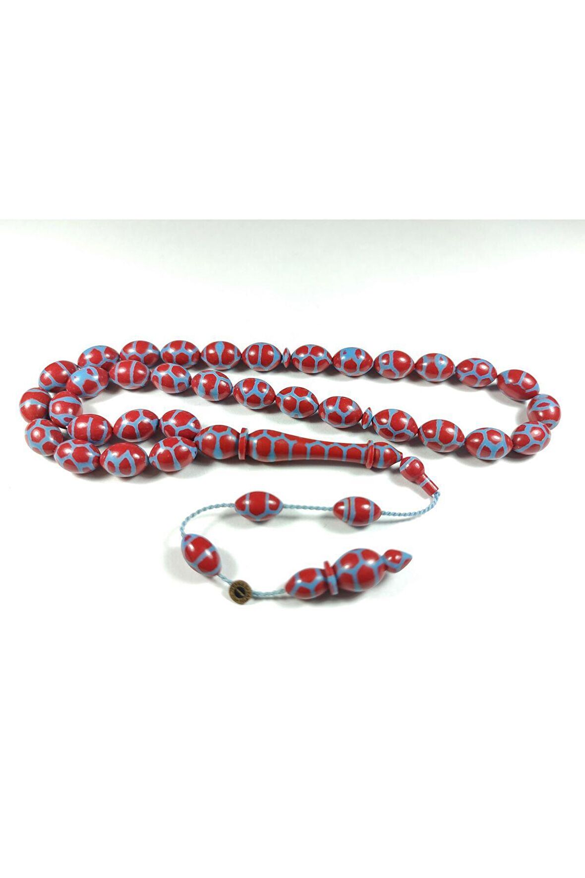 Fatih Erbabacan Usta İşi İmzalı Kertenkele Model Firuze Sertifikalı Tesbih 3606