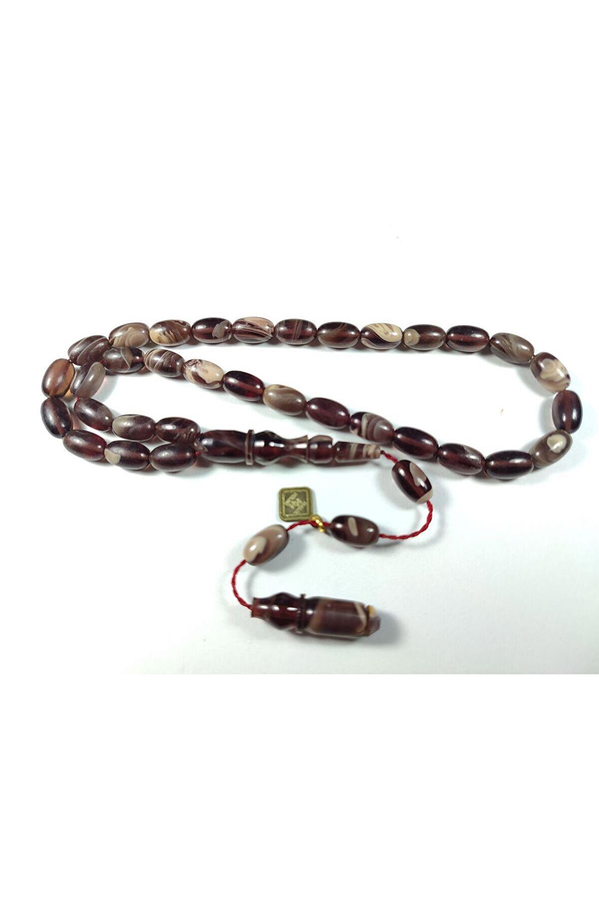 Hakan Kaya Usta İşi İmzalı İnci Siyahı Sıkma Kehribar Sertifikalı 3560