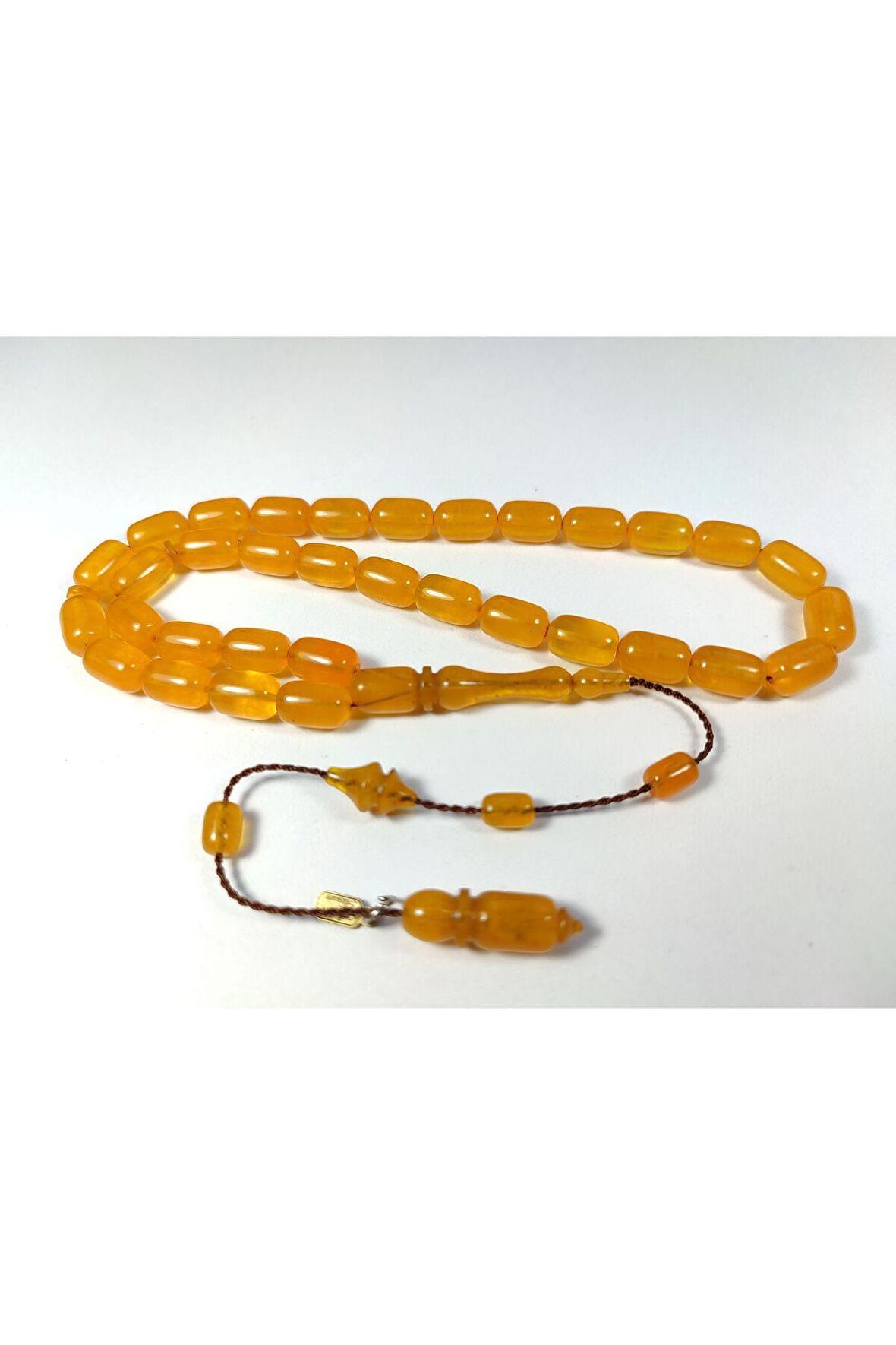 Ayhan Turan Usta Işi Imzalı 0.6 Mm Şeffaf Delim Sıkma Kehribar Sertifikalı No 3275