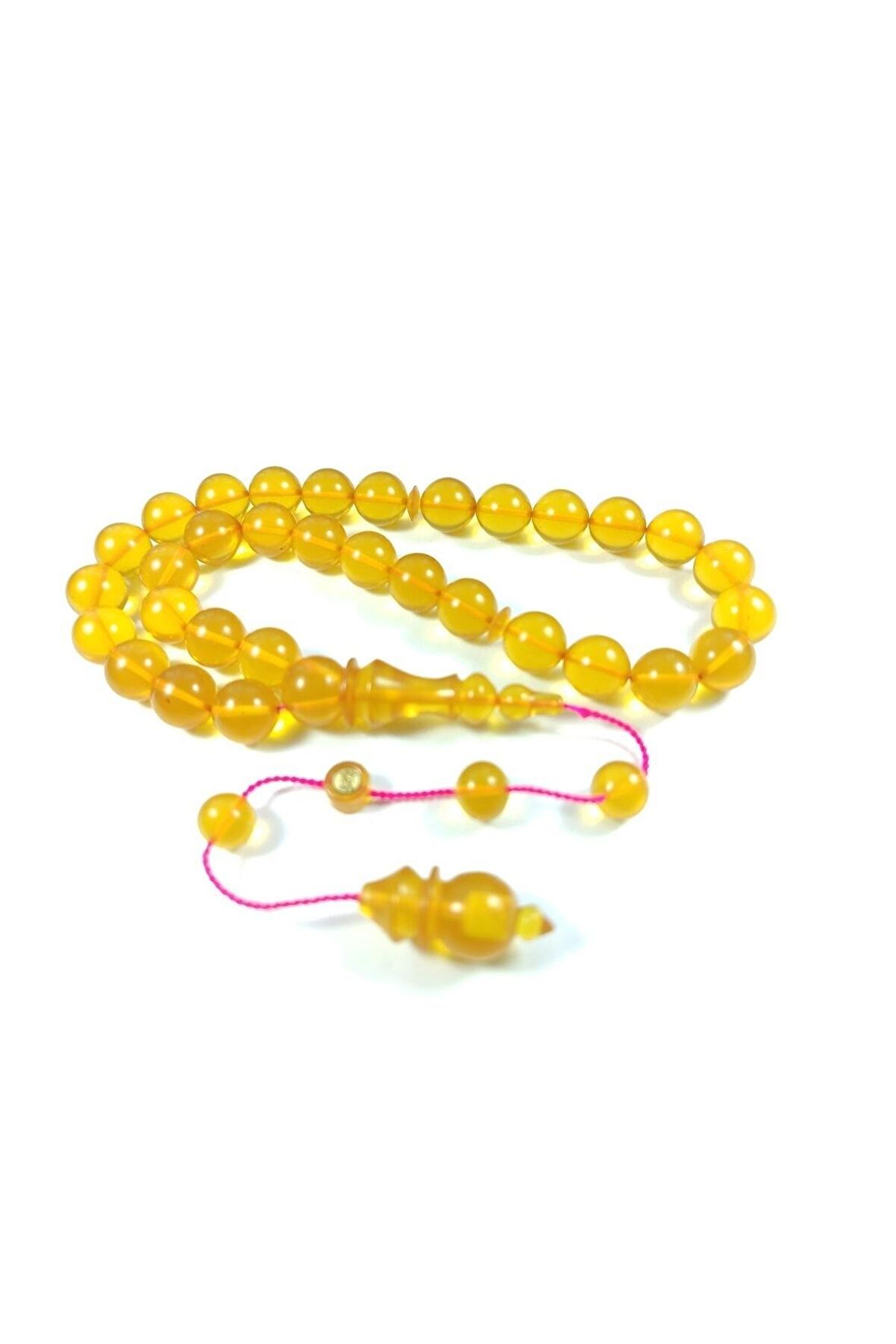 Ebu Şems Usta Işi Imzalı Mühürlü 0.6 Şeffaf Delim Sıkma Kehribar Sertifikalı 2407