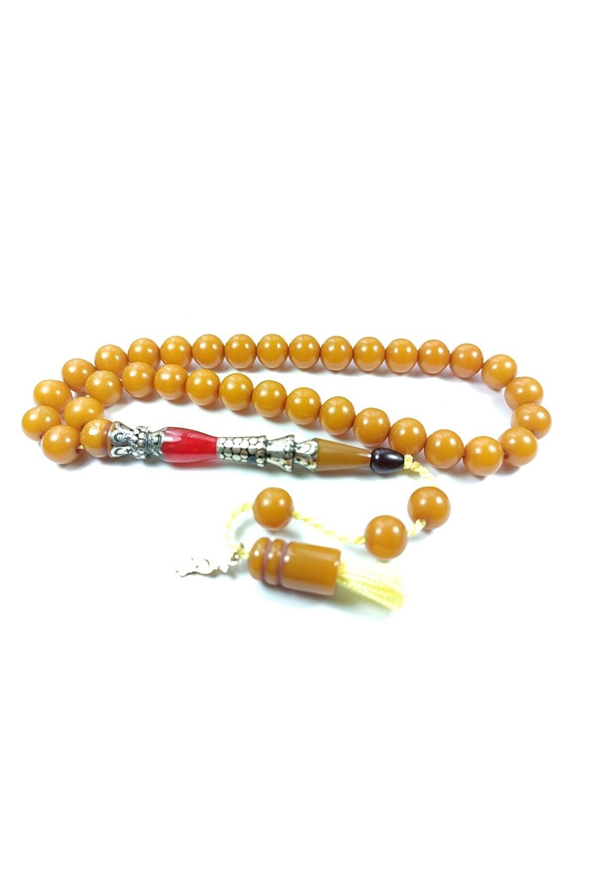 Ebu Zeyn Usta Işi Imzalı Nakkaş Imame (BRONZ) Sıkma Kehribar Sertifikalı 2284