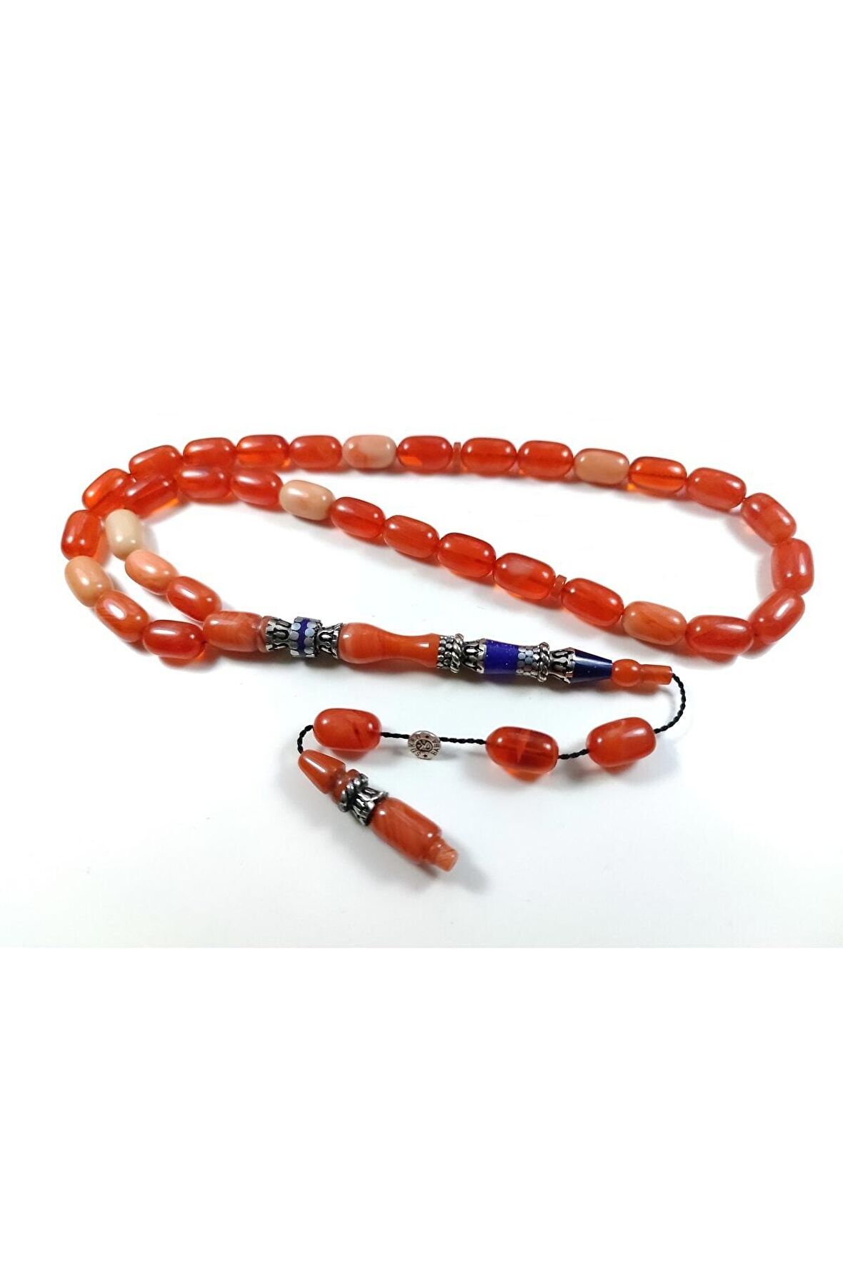 Şükrü Baba Usta Işi Imzalı Imame Hitame Gümüş Nakkaş Sıkma Kehribar Sertifikalı