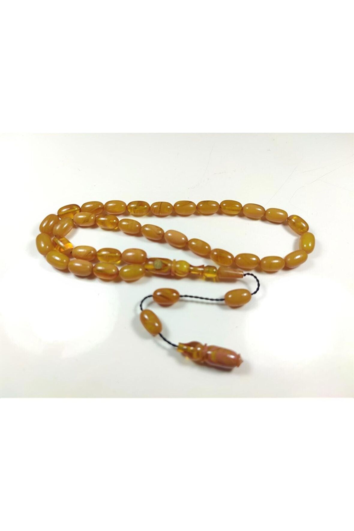 Hayyani Usta Işi Imzalı Mühürlü Miskevi Tadında Sıkma Kehribar Sertifikalı