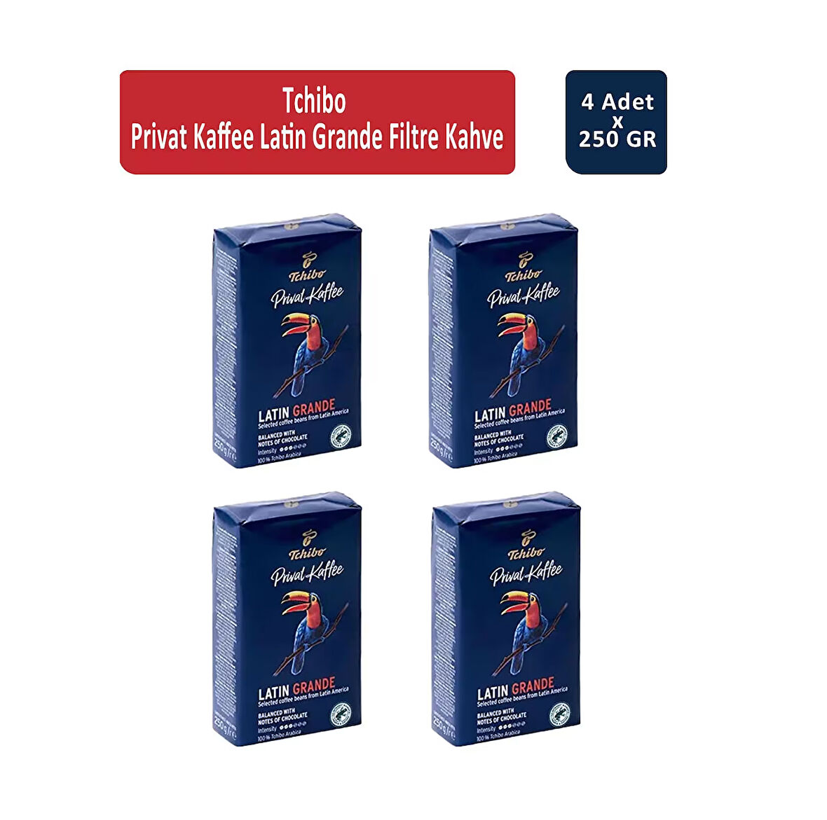 Tchibo Privat Kaffee Latin Grande Filtre Kahve 250 Gr x 4 Adet