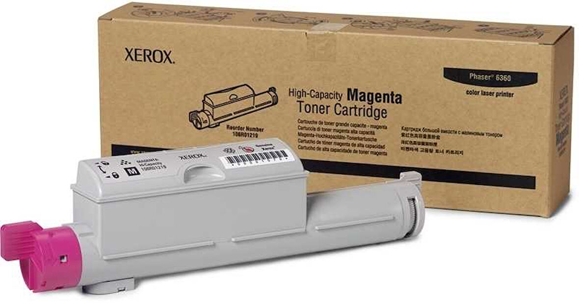 Xerox 6360 (106R01219) Yüksek Kapasiteli Kırmızı Orjinal Toner 