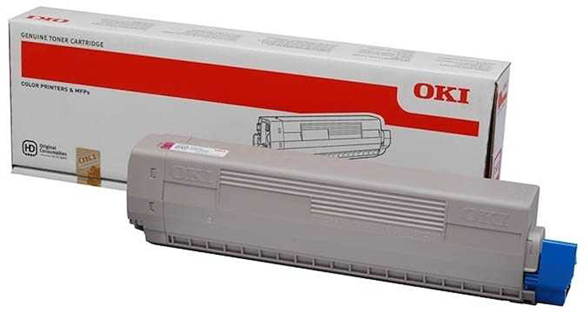 Oki C822 - (44844625) Sarı Orjinal Toner