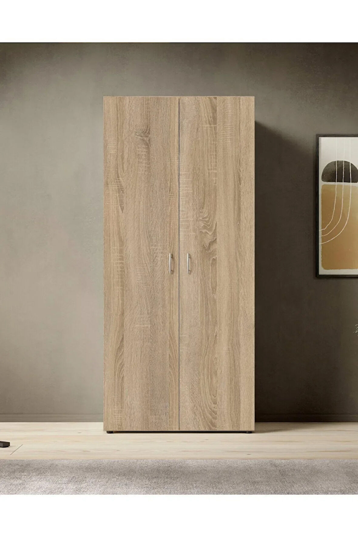 Ada Giyinme Dolabı - Çok Amaçlı Dolap - Gardırop 80 Cm-2 Kapaklı