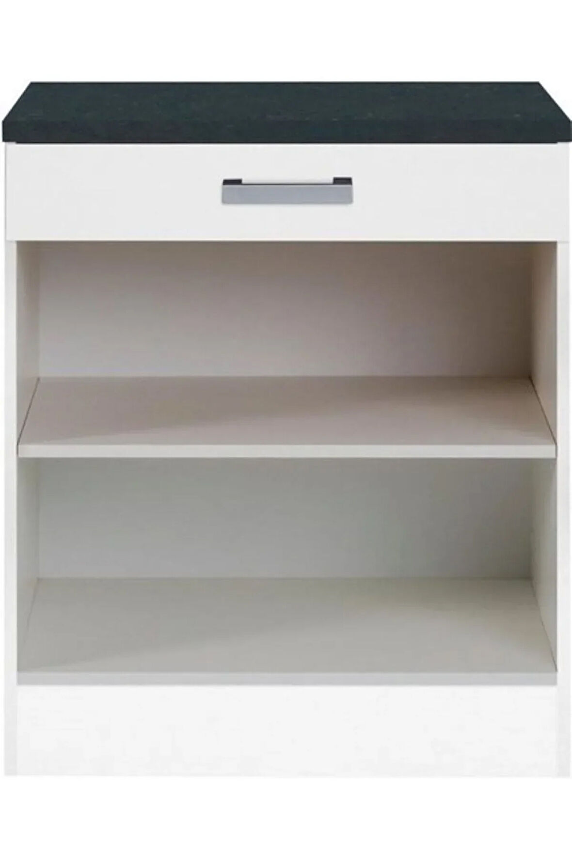 Baran Mutfak Çekmeceli Alt Modül 60 Cm Beyaz Dolap - Tezgah Dahil