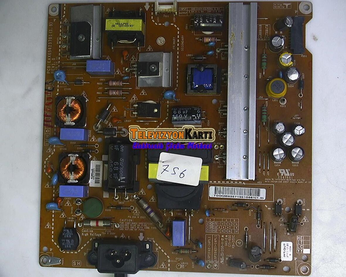 EAX65423701 (1.9), EAY63071901, EAX65423701, LGP3942-14PL1, LG 42LB620V, LG 42LB652V, LG 42LB582V, LG 42LB561V, POWER BOARD, LC420DUH-FGA2, LG DISPLAY