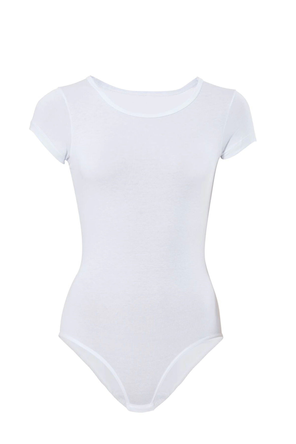 Likralı Kısa Kol Body 4057