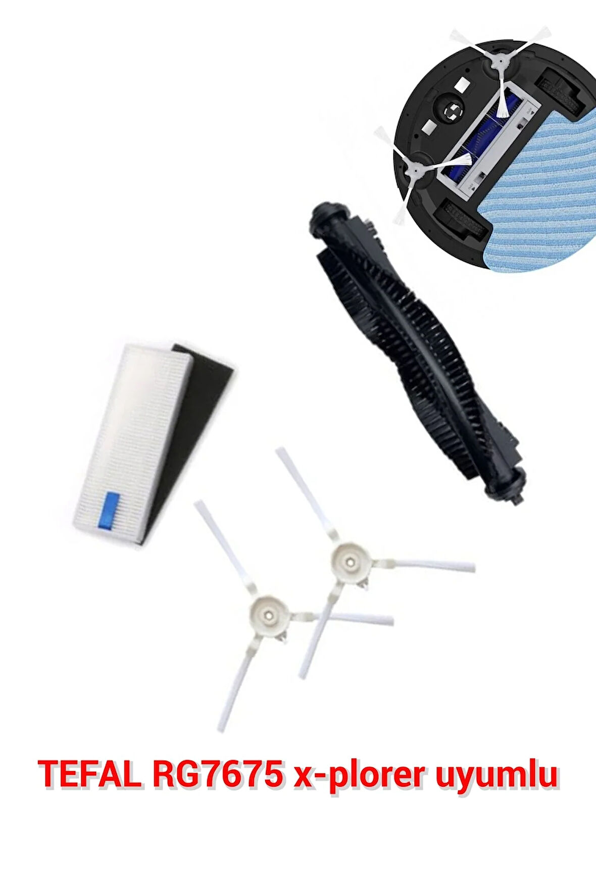 T E F A L  RG7675 X-Plorer Serie 75 Mop Akıllı Robot Süpürge yedek parça