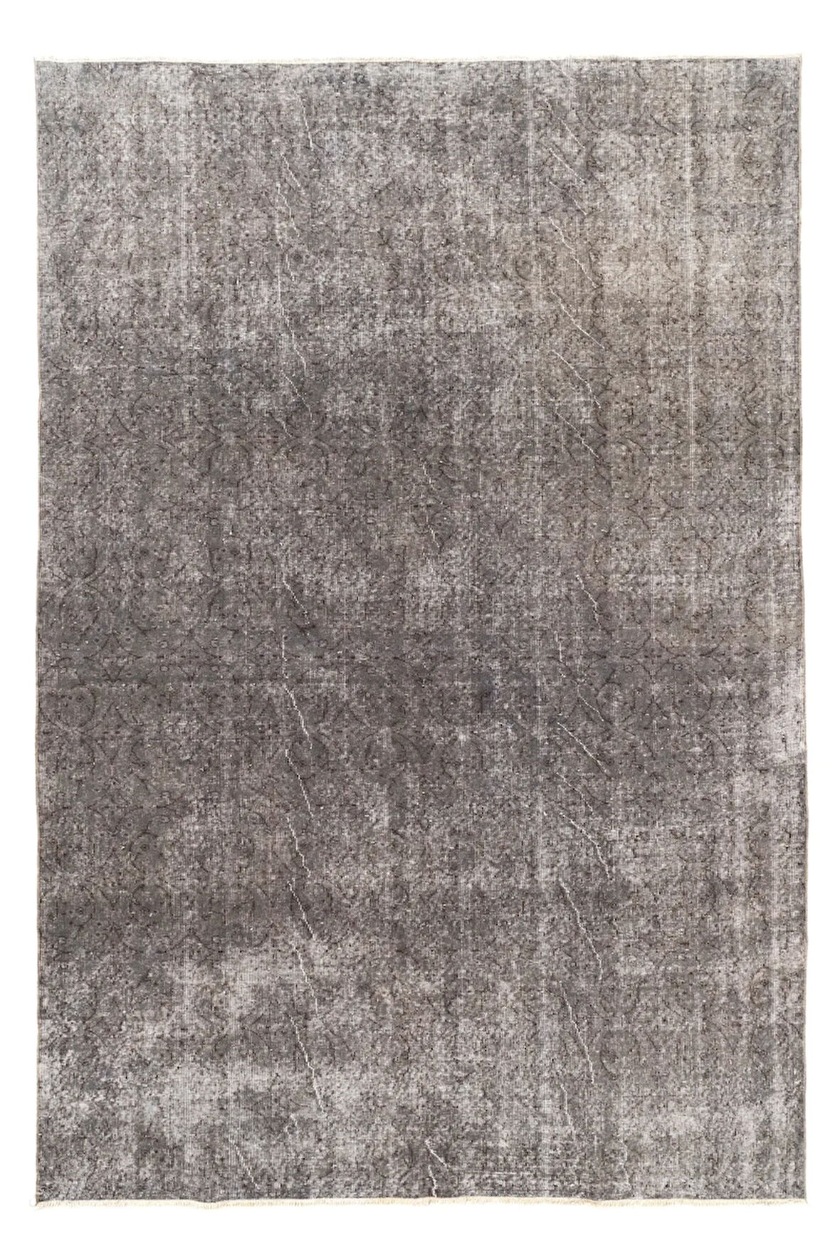 (208 X 305 CM) Gri Anadolu Halısı, El Dokuması Anadolu Halısı, Gri Renkli Halı