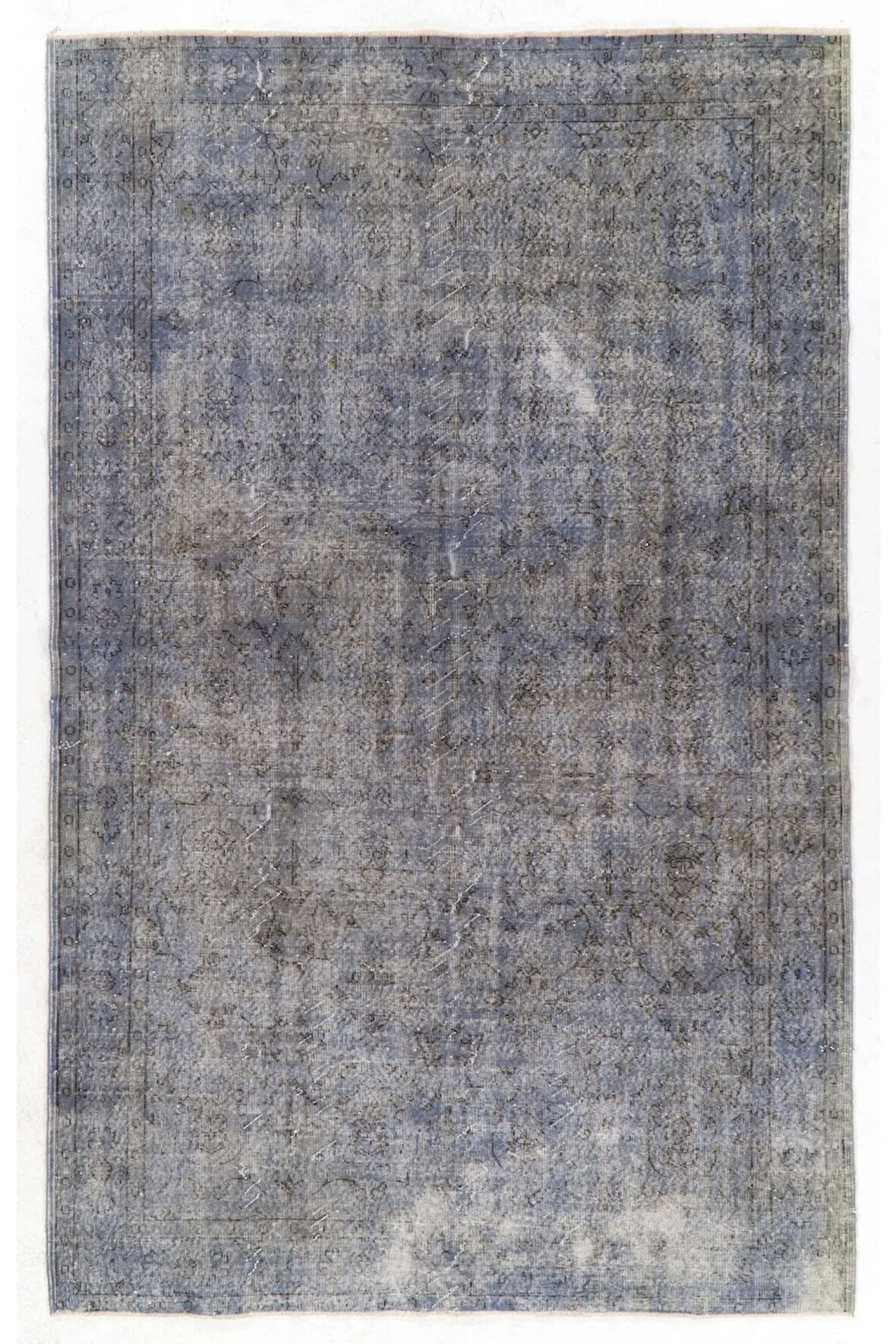 (195 X 315 CM) Gri Renkli Sade Ve Düz Anadolu Halısı, El Dokuması Halı