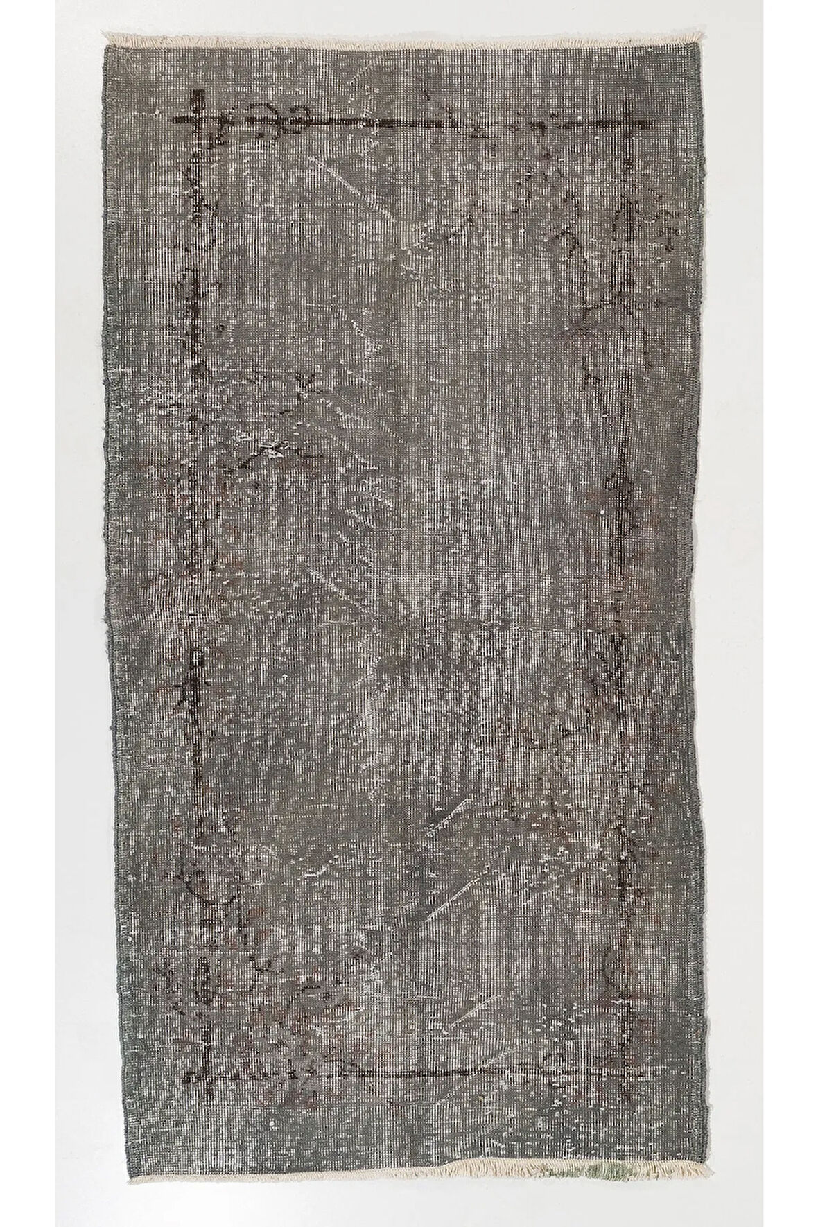 (99 X 186 CM) Gri Renkli Anadolu Halısı, El Dokuması Halı