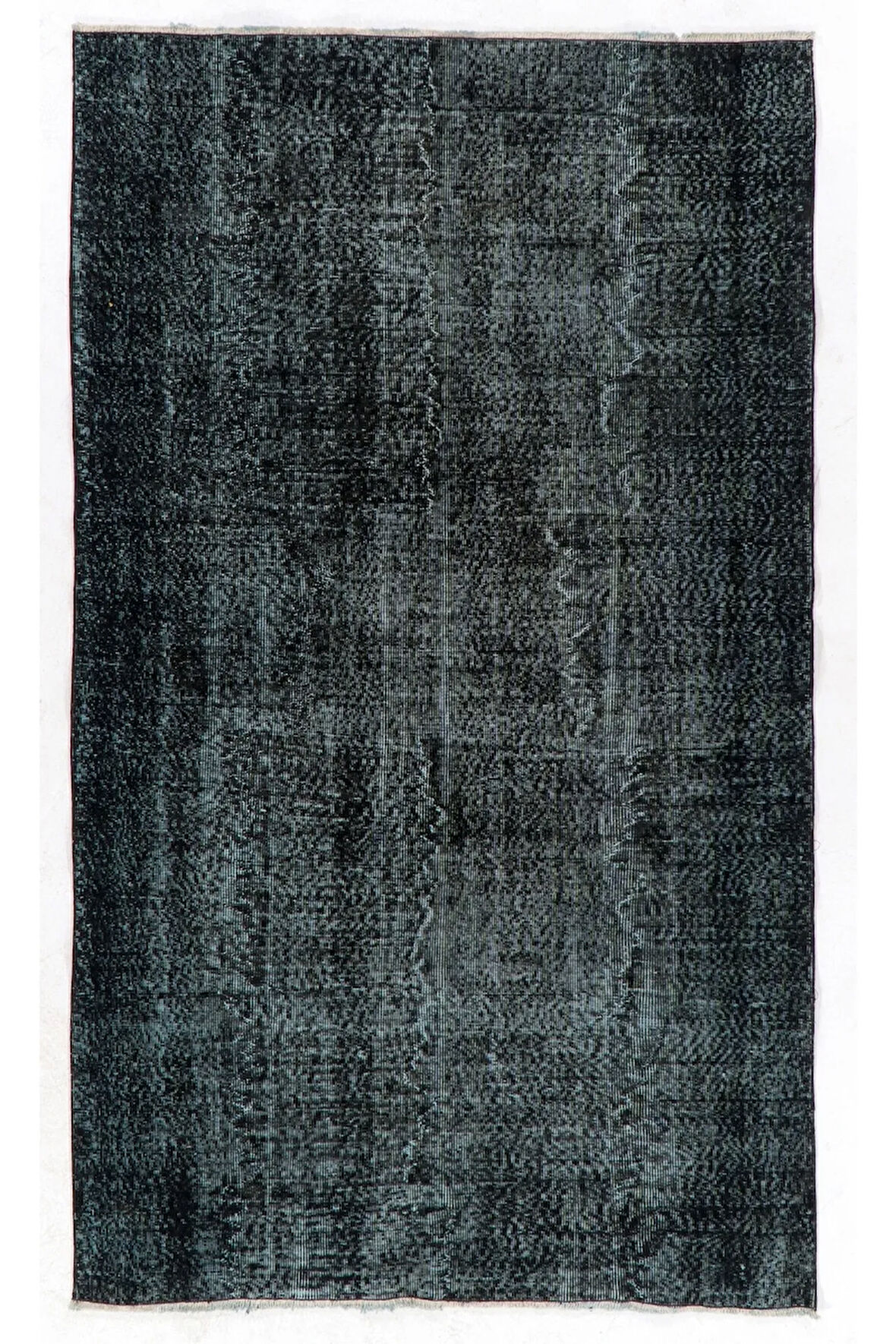 (156 X 264 CM) Siyah Renkli El Dokuması Anadolu Halısı, Isparta Halısı