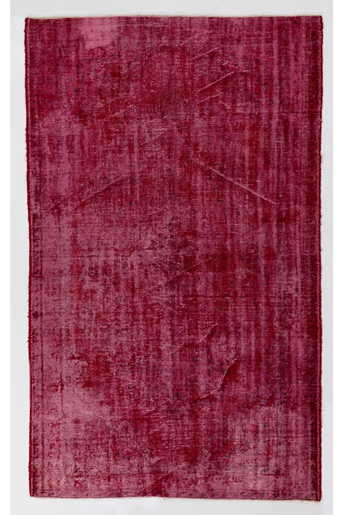 ( 174 X 290 Cm) Kırmızı Renkli El Dokuması Anadolu Halısı, Otantik Ve Modern Halı