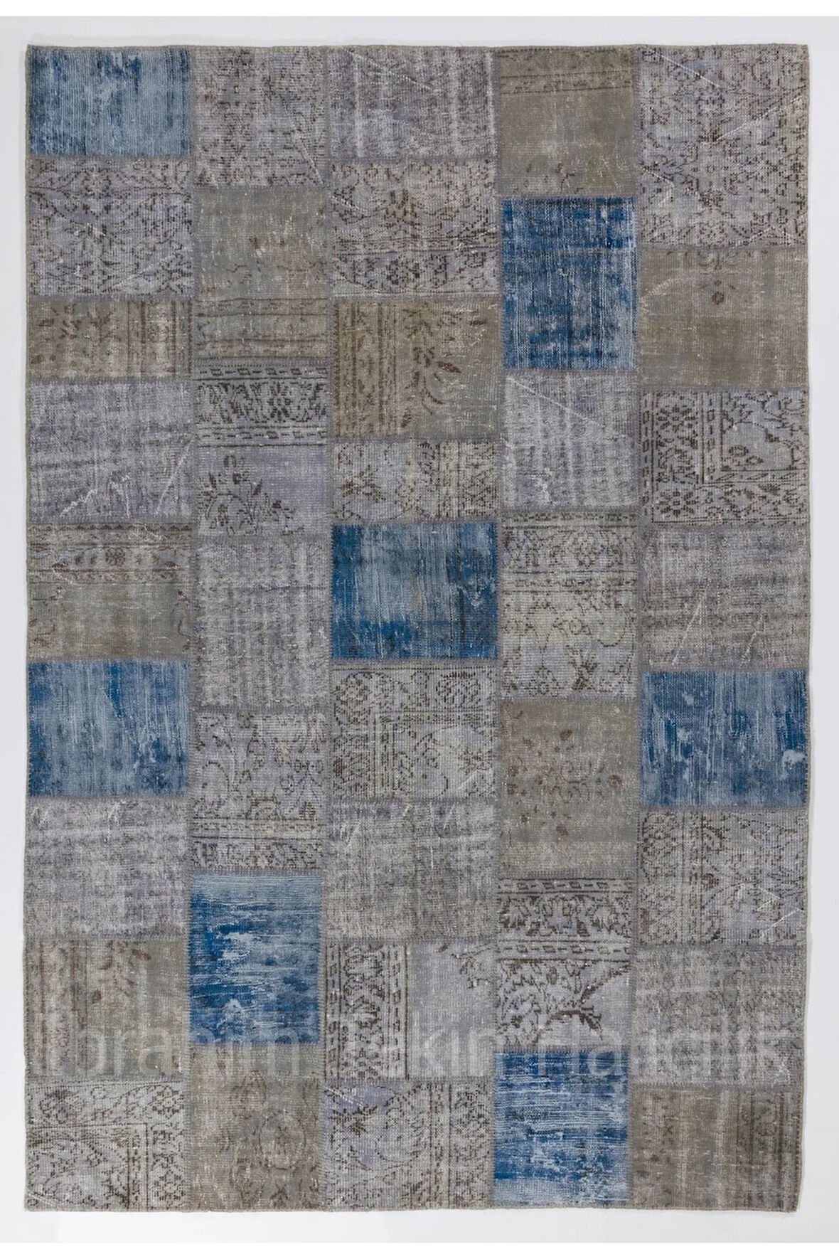 230x330 cm Patchwork Halı, Açık Tonlarda Anadolu Halısı, Çok Renkli Peçvörk