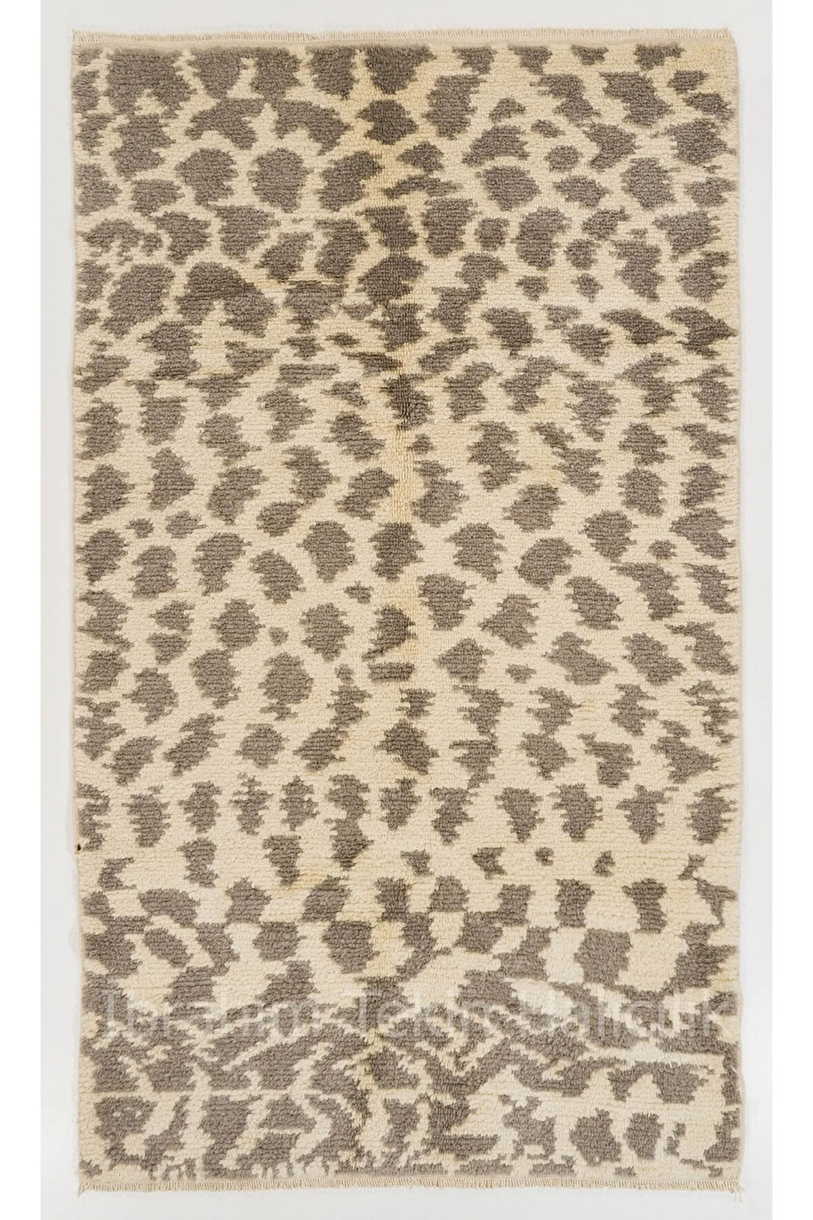 154x263 cm El Dokuması Yünlü Halı, %100 Yünlü Yumuşak Modern Halı, El Dokuması Tülü