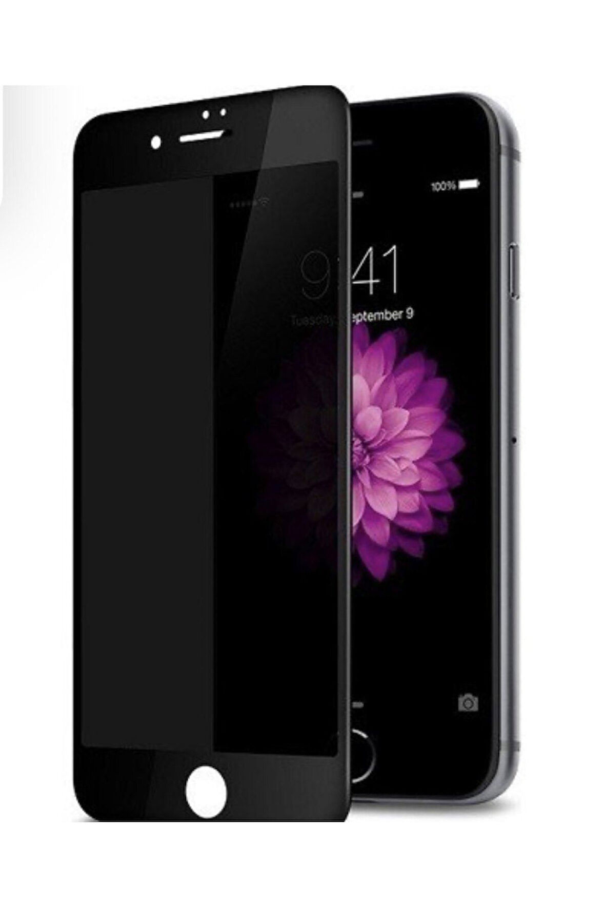 Teknopark Iphone 7 Plus Siyah Privacy Kavisli Hayalet Gizlilik Filitreli Full Ekran Koruyucu