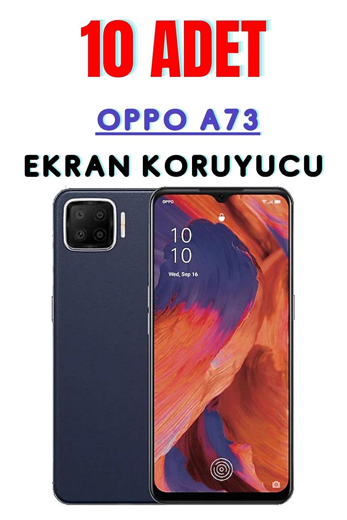 Oppo A73 Temperli Cam Ekran Koruyucu Süper Ekonomik Paket ( 10 Adet )