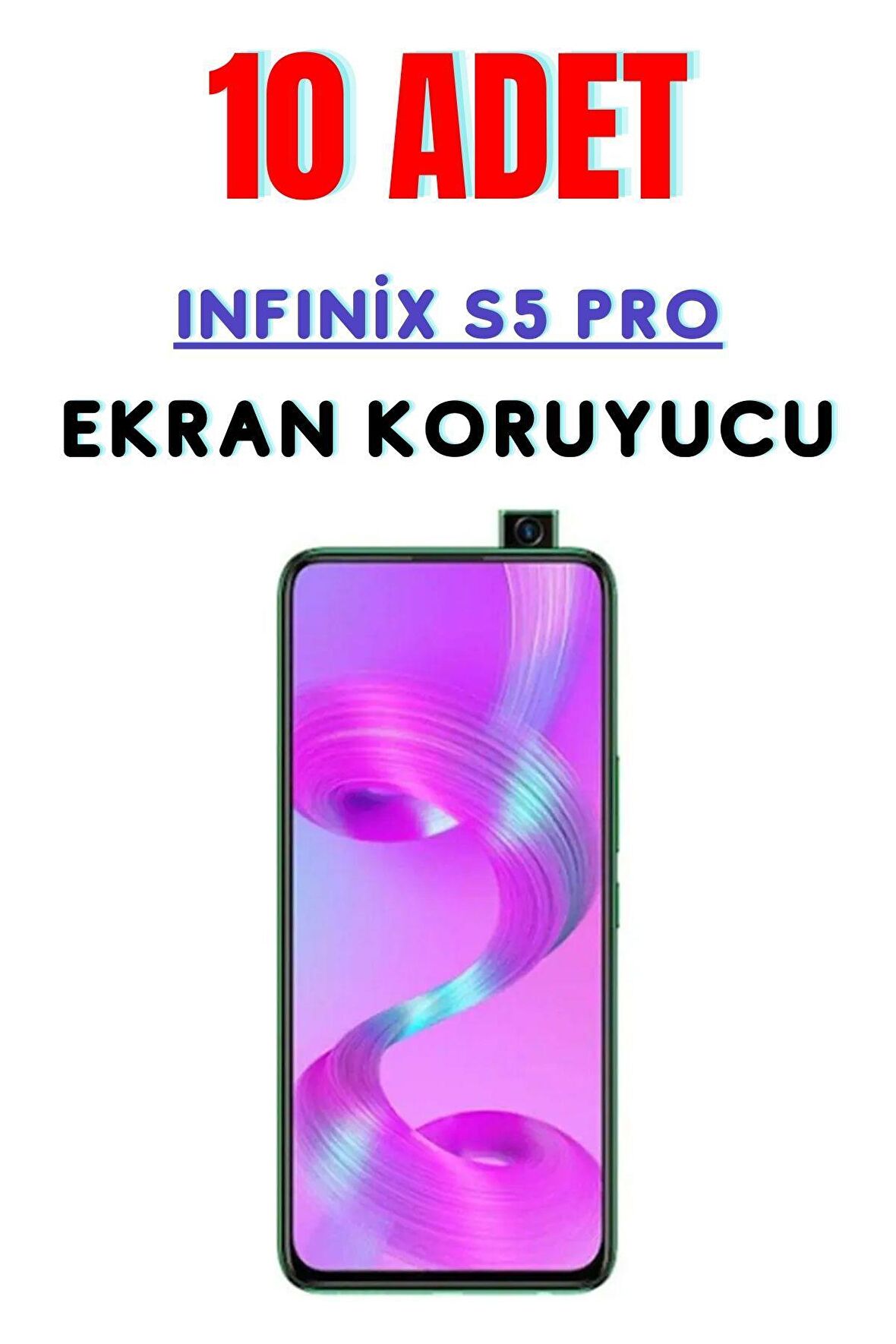 Infinix S5 Pro Temperli Cam Ekran Koruyucu Süper Ekonomik Paket ( 10 Adet )