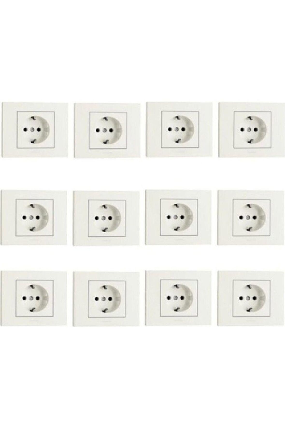 Ovivo Grano Beyaz Priz 12 Li Set