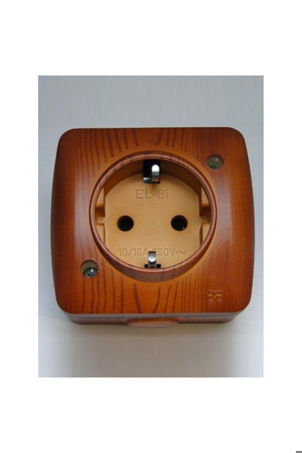 8 Adet Sıva Üstü Kiraz Ahşap Renkli Priz Elbi / Alsu